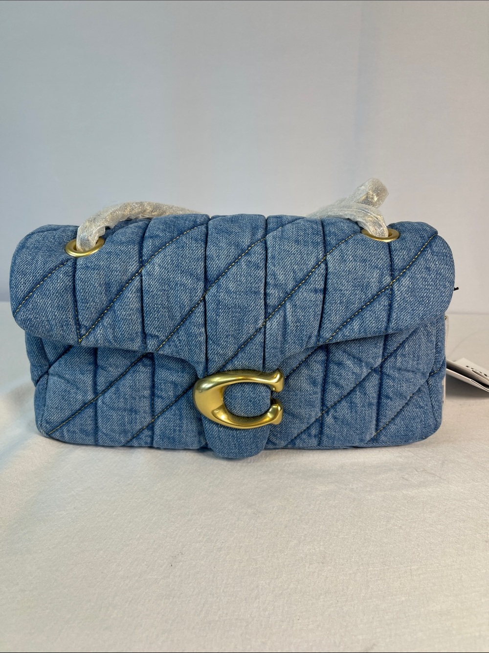 Coach Tabby Denim Shoulder Bag CR704 NWT Authenticated